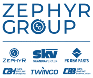 A collection of company logos, Zephyr Group brands