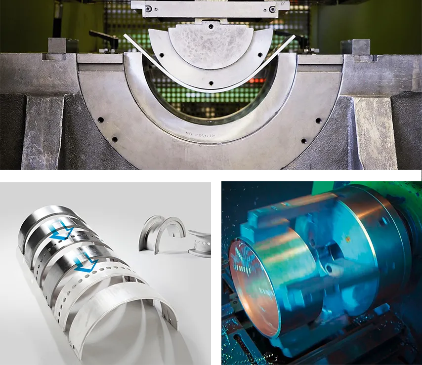 Photo of industrial metal components. Metal manufacturing process.