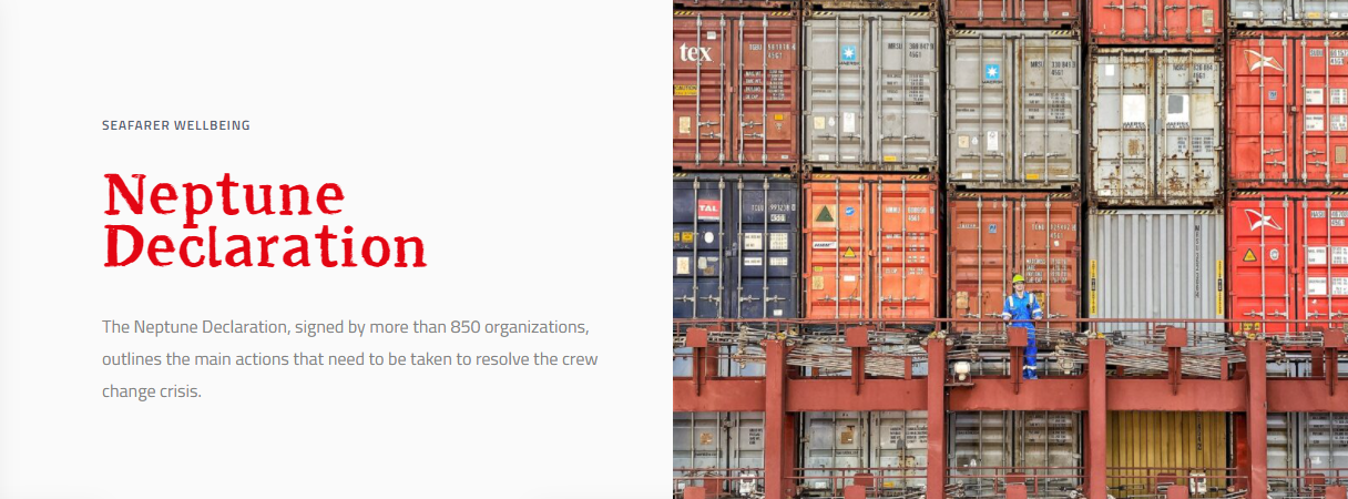 The Neptune Declaration is a call to action. The declaration focuses on decarbonising shipping.